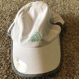 White/teal/grey women’s adidas hat